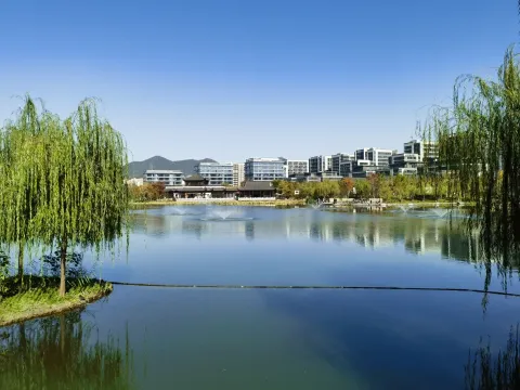 桃花湖公园内的人工湖