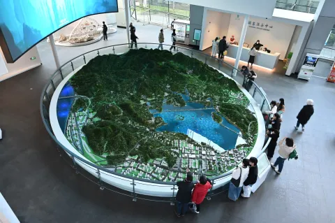 西湖风景区微缩造型