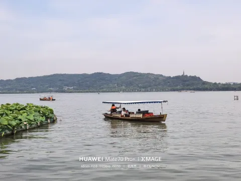 西湖手摇船
