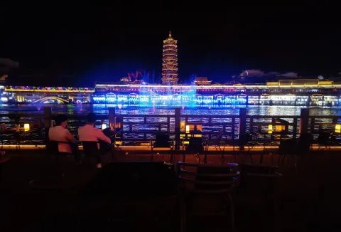 太湖古镇夜景