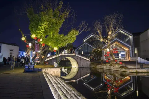 柯桥古镇夜景