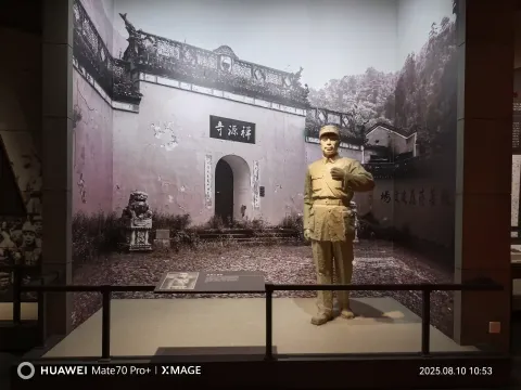 红色印记，祥源寺革命人物塑像