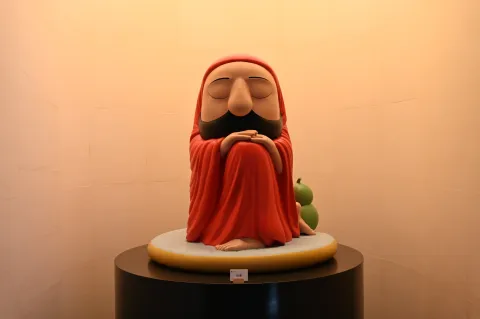 Q 版达摩摆件