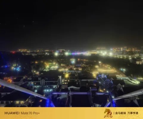 摩天轮俯瞰夜景