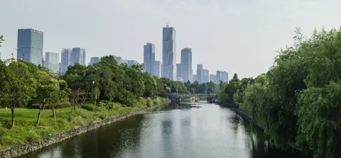 先锋河的景色