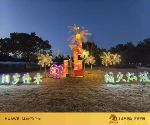 烟花造型灯