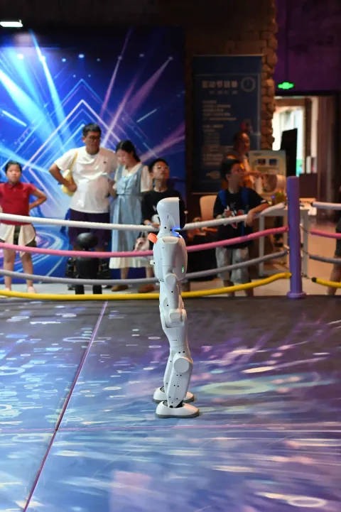 人形机器人现场展演