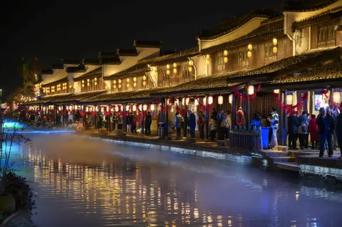 柯桥古镇夜景