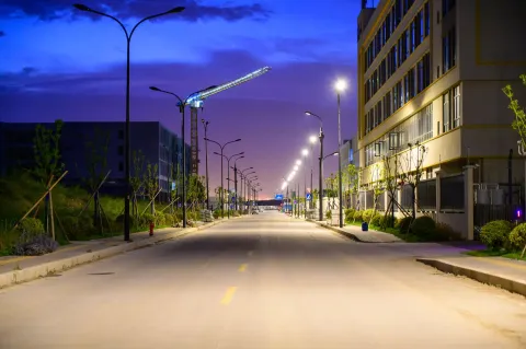 园区道路夜景