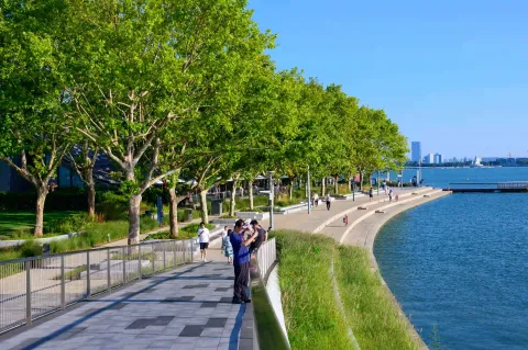 金鸡湖环湖步道