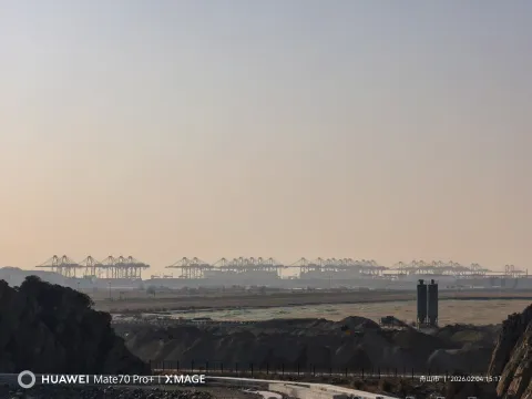 远眺洋山港