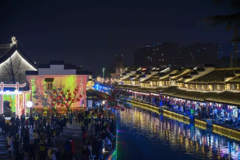 柯桥古镇夜景