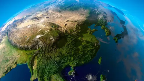 分享一张中国版图壁纸 China3D