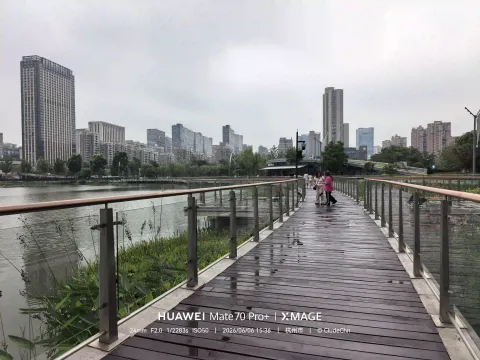 湖岸木栈道