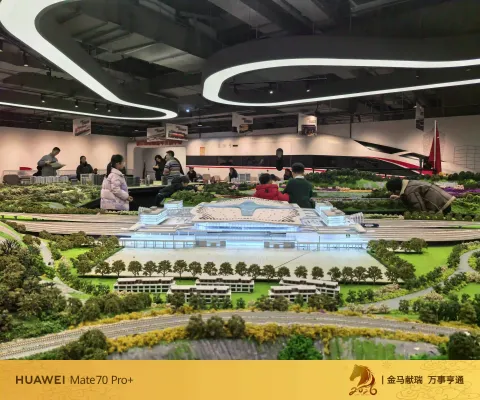 微缩杭州西站沙盘全景
