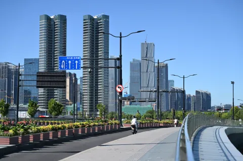 清晨的街头