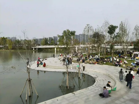 市民湖畔休憩