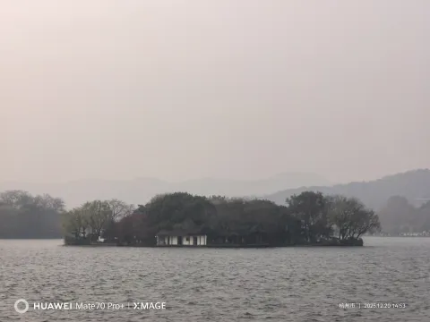 雾中小岛