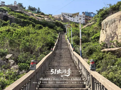石狮守护的登山长梯