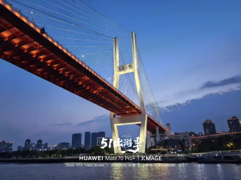 南浦大桥｜黄昏下的钢铁弧线