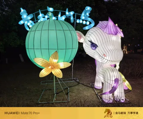 青梅竹马彩灯