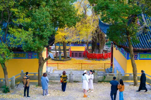 仙顶寺内的游人
