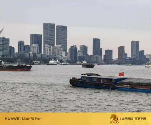 黄浦江上，舟行都市间