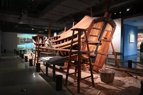 渔船制作情景展示