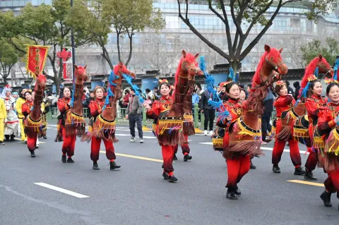 湖州踩街活动-马灯