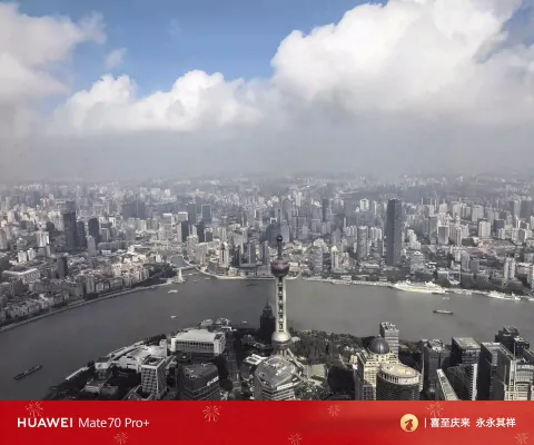 云端远眺，东方明珠尽收眼底