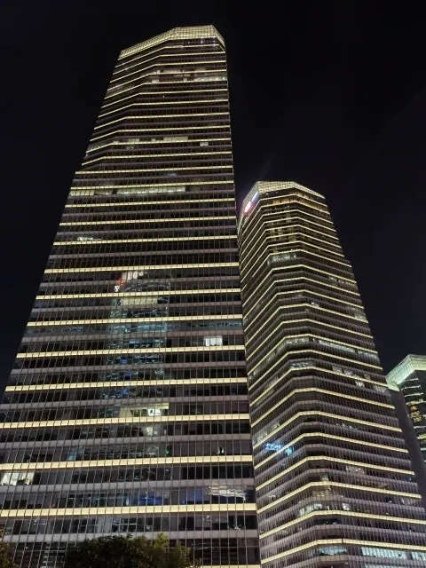 陆家嘴的摩天大楼
