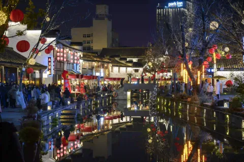 柯桥古镇夜景