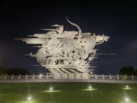 钱王射潮雕塑