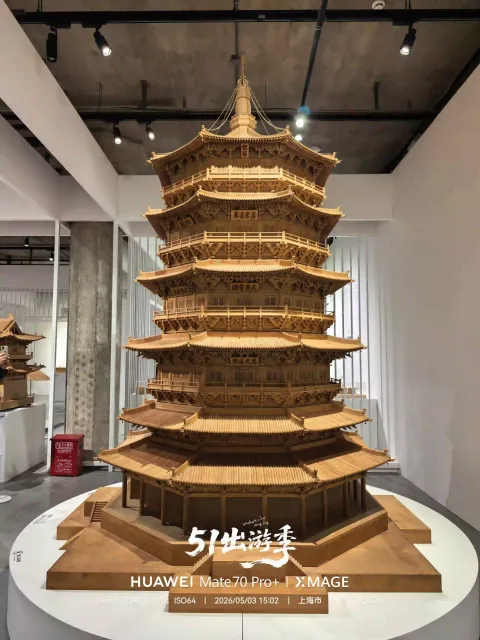 多层古塔模型