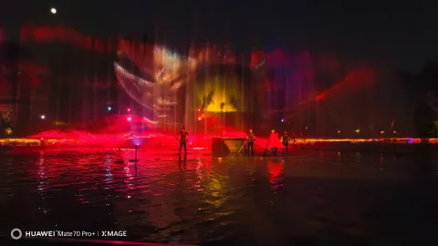 夜色水幕，热血古战场