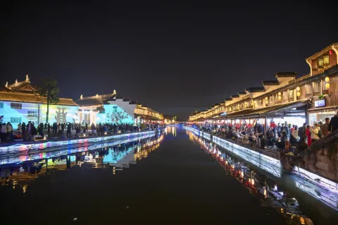 柯桥古镇夜景