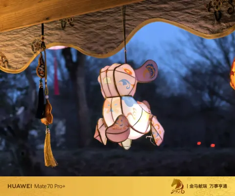 萌兔花灯